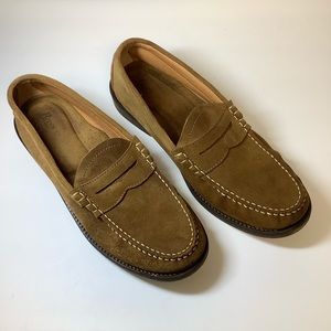 G. H. Bass & Co. Wallace Tan Suede Penny Loafers
